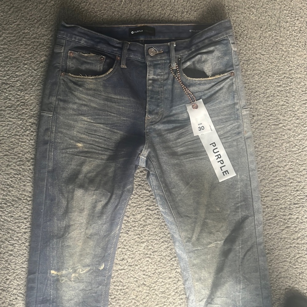 Purple jeans